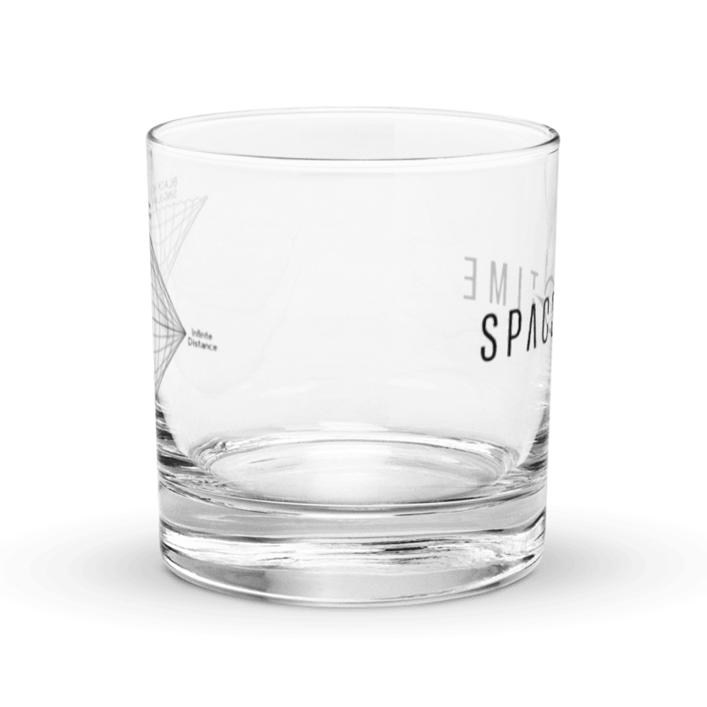 Black Hole (Penrose Diagram) Rocks Glass