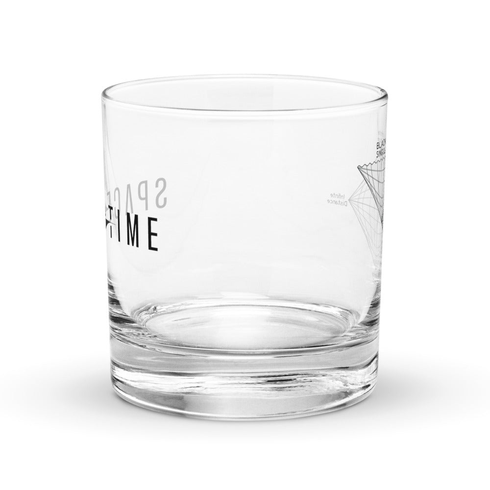 Black Hole (Penrose Diagram) Rocks Glass